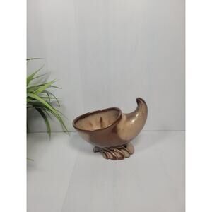 Vintage Frankoma Cornucopia Plainsman Brown Planter